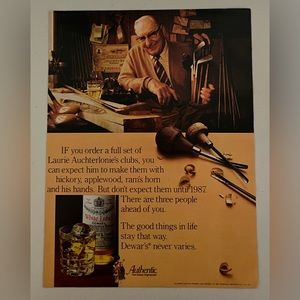 Authentic Dewar Highlander 1981 Advertisement